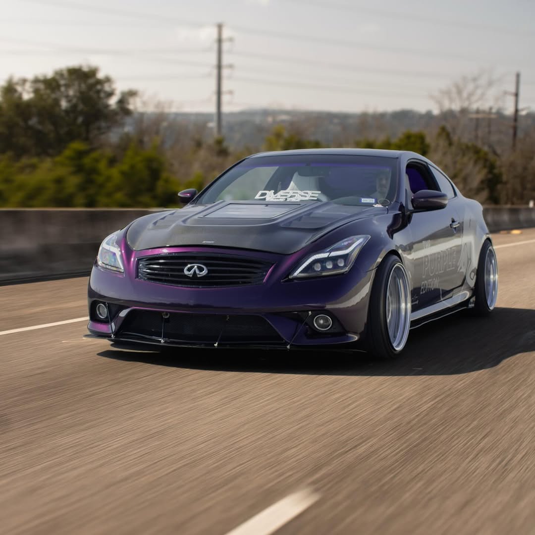 Infiniti G37 G37x IPL Anniversary Journey Sport X Base 2008 2009 2010 2011 2012 2013 & Q60 Journey Sport S Base 2014 2015 with Aftermarket Parts - Hood Bonnet Carbon Fiber / FRP from CMST Tuning