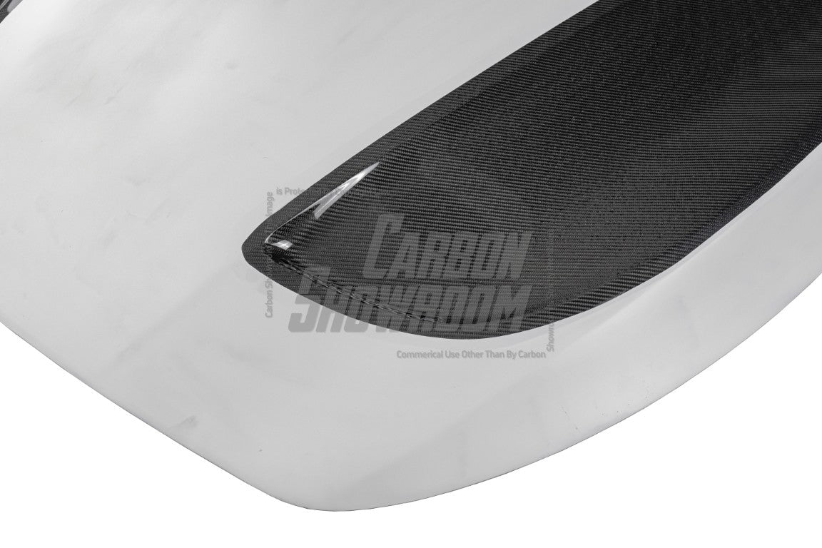 Infiniti Q60 Red Sport 400 Premium Luxe Sport Pure 2017 2018 2019 2020 2021 2022 with Aftermarket Parts - Project Black S Concept Hood Bonnet Carbon Fiber / FRP from CMST Tuning 
