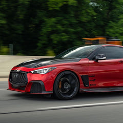 CMST Tuning Project Black S Side Skirts for Infiniti Q60 Red Sport 400/Pure Carbon Fiber/FRP