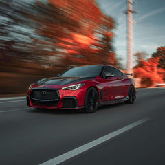 CMST Tuning Project Black S Side Skirts for Infiniti Q60 Red Sport 400/Pure Carbon Fiber/FRP