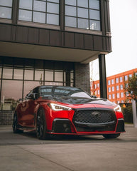 CMST Tuning Project Black S Side Skirts for Infiniti Q60 Red Sport 400/Pure Carbon Fiber/FRP
