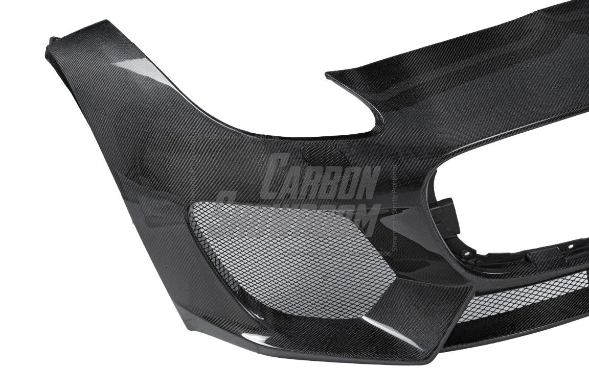 Jaguar F-Type SVR R S Base 2014 2015 2016 2017 2018 2019 2020 with Aftermarket Parts - Front Bumper & Lip Carbon Fiber / FRP from CMST Tuning