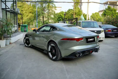 Jaguar F-Type SVR R S Base 2014 2015 2016 2017 2018 2019 2020 with Aftermarket Parts - Widebody Style Side Skirts Carbon Fiber / FRP from CMST Tuning