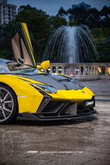 Lamborghini Aventador Base LP700 LP720 S LP740 SV LP750 Ultimate LP780 SVJ LP770 2012 2013 2014 2015 2016 2017 2018 2019 2020 2021 2022 2023 with Aftermarket Parts - Front Lip Carbon Fiber / FRP from CMST Tuning
