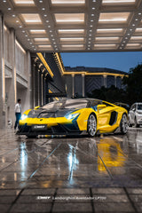 Lamborghini Aventador Base LP700 LP720 S LP740 SV LP750 Ultimate LP780 SVJ LP770 2012 2013 2014 2015 2016 2017 2018 2019 2020 2021 2022 2023 with Aftermarket Parts - Front Lip Carbon Fiber / FRP from CMST Tuning