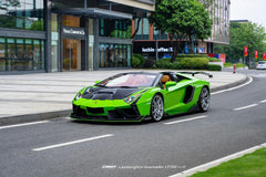 Lamborghini Aventador Base LP700 LP720 S LP740 SV LP750 Ultimate LP780 SVJ LP770 2012 2013 2014 2015 2016 2017 2018 2019 2020 2021 2022 2023 with Aftermarket Parts - V1 Hood Carbon Fiber / FRP from CMST Tuning