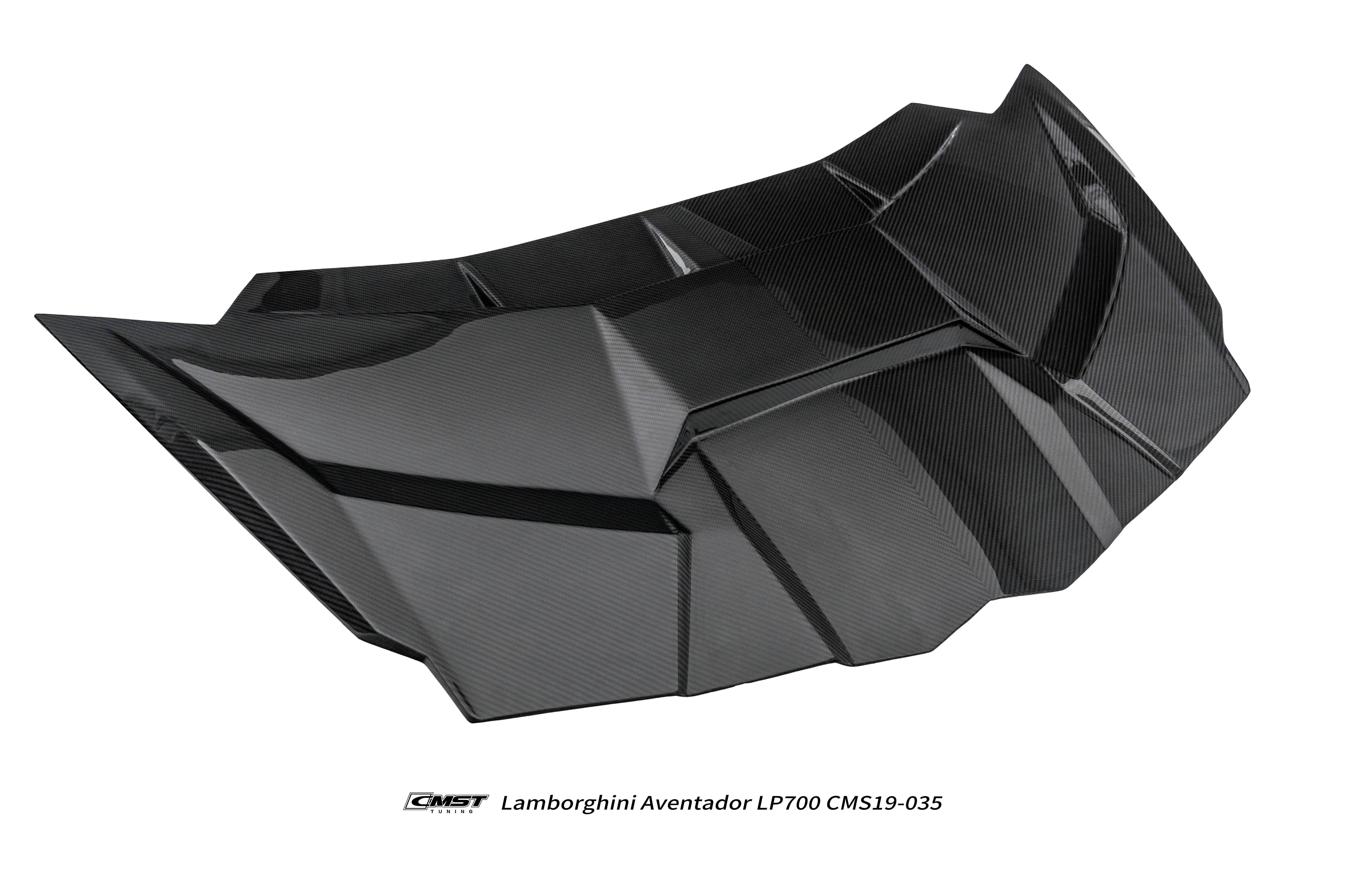 Lamborghini Aventador Base LP700 LP720 S LP740 SV LP750 Ultimate LP780 SVJ LP770 2012 2013 2014 2015 2016 2017 2018 2019 2020 2021 2022 2023 with Aftermarket Parts - V1 Hood Carbon Fiber / FRP from CMST Tuning