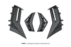 Lamborghini Aventador Base LP700 LP720 S LP740 SV LP750 Ultimate LP780 SVJ LP770 2012 2013 2014 2015 2016 2017 2018 2019 2020 2021 2022 2023 with Aftermarket Parts - Rear Quarter Panel Garnish Flares Carbon Fiber / FRP from CMST Tuning