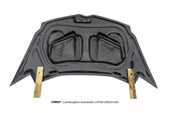 Lamborghini Aventador Base LP700 LP720 S LP740 SV LP750 Ultimate LP780 SVJ LP770 2012 2013 2014 2015 2016 2017 2018 2019 2020 2021 2022 2023 with Aftermarket Parts - V2 Hood Carbon Fiber / FRP from CMST Tuning