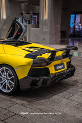 Lamborghini Aventador Base LP700 LP720 S LP740 Ultimate LP780 2012 2013 2014 2015 2016 2017 2018 2019 2020 2021 2022 2023 with Aftermarket Parts - Rear Spoiler Wing Carbon Fiber / FRP from CMST Tuning