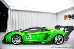 Lamborghini Aventador Base LP700 LP720 S LP740 Ultimate LP780 2012 2013 2014 2015 2016 2017 2018 2019 2020 2021 2022 2023 with Aftermarket Parts - V2 Rear Spoiler Wing Dry Pre-preg Carbon Fiber / FRP from CMST Tuning