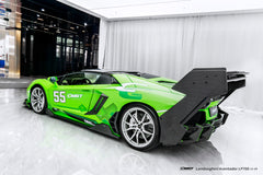 Lamborghini Aventador Base LP700 LP720 S LP740 Ultimate LP780 2012 2013 2014 2015 2016 2017 2018 2019 2020 2021 2022 2023 with Aftermarket Parts - V2 Rear Spoiler Wing Dry Pre-preg Carbon Fiber / FRP from CMST Tuning