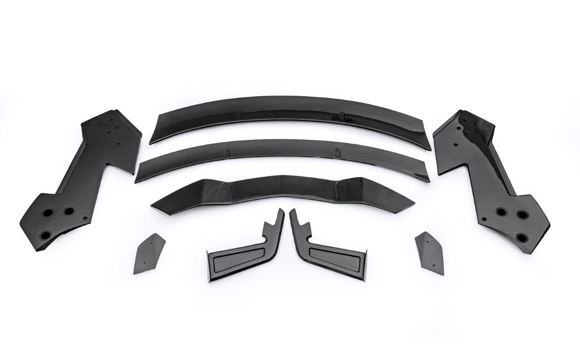 Lamborghini Aventador Base LP700 LP720 S LP740 Ultimate LP780 2012 2013 2014 2015 2016 2017 2018 2019 2020 2021 2022 2023 with Aftermarket Parts - V2 Rear Spoiler Wing Dry Pre-preg Carbon Fiber / FRP from CMST Tuning