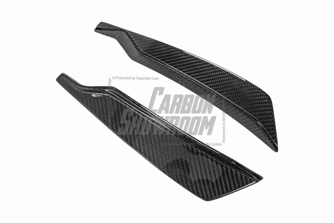 Lamborghini Huracan LP580 LP610 Evo RWD AWD Tecnica Performante 2015 2016 2017 2018 2019 2020 2021 2022 2023 2024 with Aftermarket Parts - Front Canards Dry Pre-preg Carbon Fiber / FRP from CMST Tuning