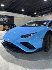 Lamborghini Huracan EVO RWD 2020 2021 2022 2023 with Aftermarket Parts - Front Lip Pre-preg Carbon Fiber from CMST Tuning