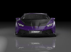 Lamborghini Huracan LP580 LP610 Evo RWD AWD Tecnica Performante 2015 2016 2017 2018 2019 2020 2021 2022 2023 2024 with Aftermarket Parts - Front Bumper & Front Lip Pre-preg Carbon Fiber / FRP from CMST Tuning