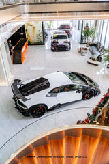 Lamborghini Huracan LP580 LP610 Evo RWD AWD Tecnica Performante 2015 2016 2017 2018 2019 2020 2021 2022 2023 2024 with Aftermarket Parts - Widebody Front Wheel Arches & Widebody Rear Quarter Panel Flares Pre-preg Carbon Fiber / FRP from CMST Tuning