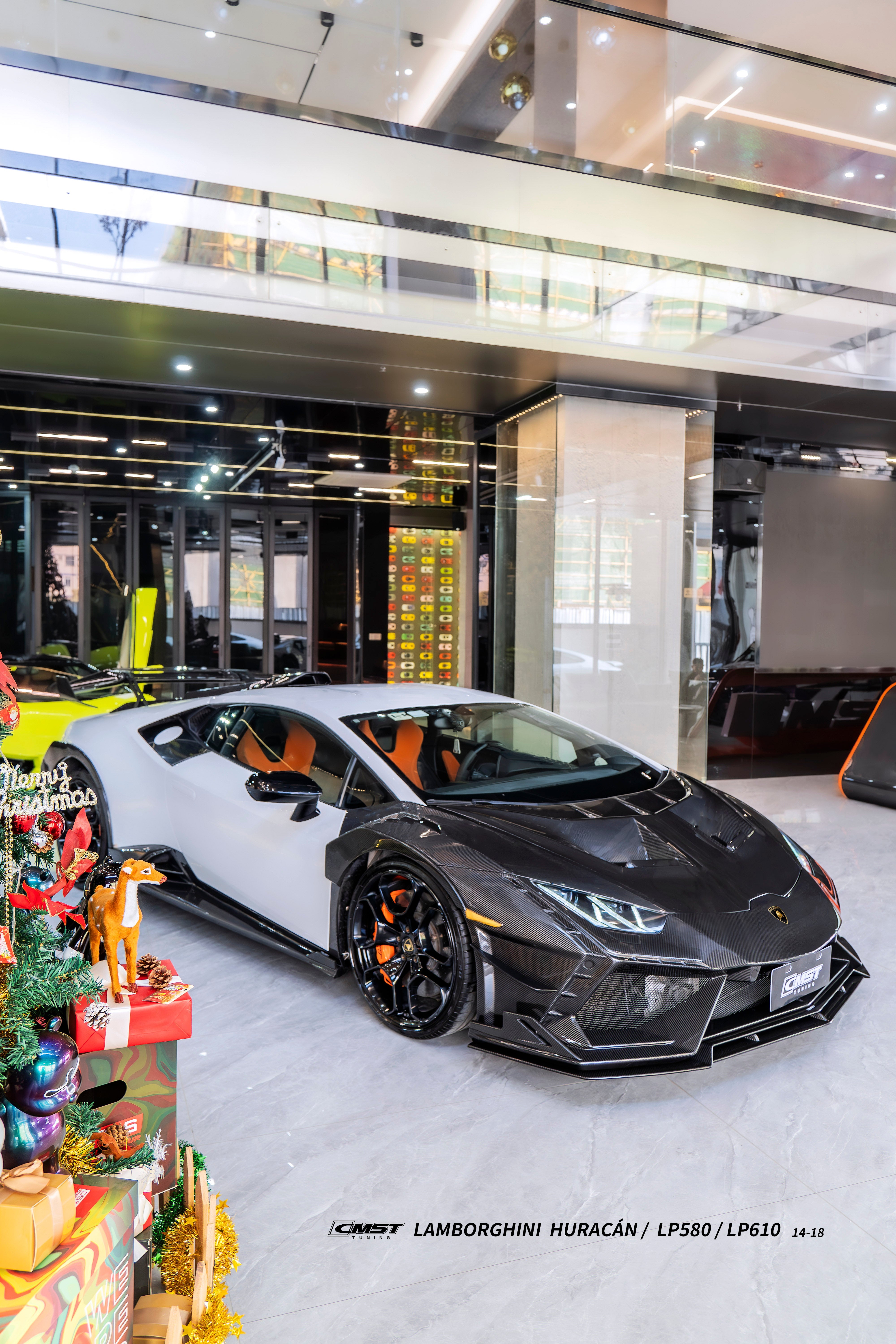 Lamborghini Huracan LP580 LP610 Evo RWD AWD Tecnica Performante 2015 2016 2017 2018 2019 2020 2021 2022 2023 2024 with Aftermarket Parts - Front Fenders Pre-preg Carbon Fiber / FRP from CMST Tuning