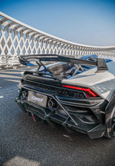 Lamborghini Huracan LP580 LP610 Evo RWD AWD Tecnica Performante 2015 2016 2017 2018 2019 2020 2021 2022 2023 2024 with Aftermarket Parts - Rear Bumper & Rear Diffuser Pre-preg Carbon Fiber / FRP from CMST Tuning