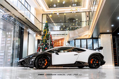 Lamborghini Huracan LP580 LP610 Evo RWD AWD Tecnica Performante 2015 2016 2017 2018 2019 2020 2021 2022 2023 2024 with Aftermarket Parts - Side Skirts Pre-preg Carbon Fiber / FRP from CMST Tuning