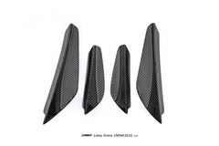 Lotus Emira 3.6 V6 2.0 Four-cylinder 2022-ON with Aftermarket Parts - Front Corner Canards Dry Pre-preg Carbon Fiber / FRP