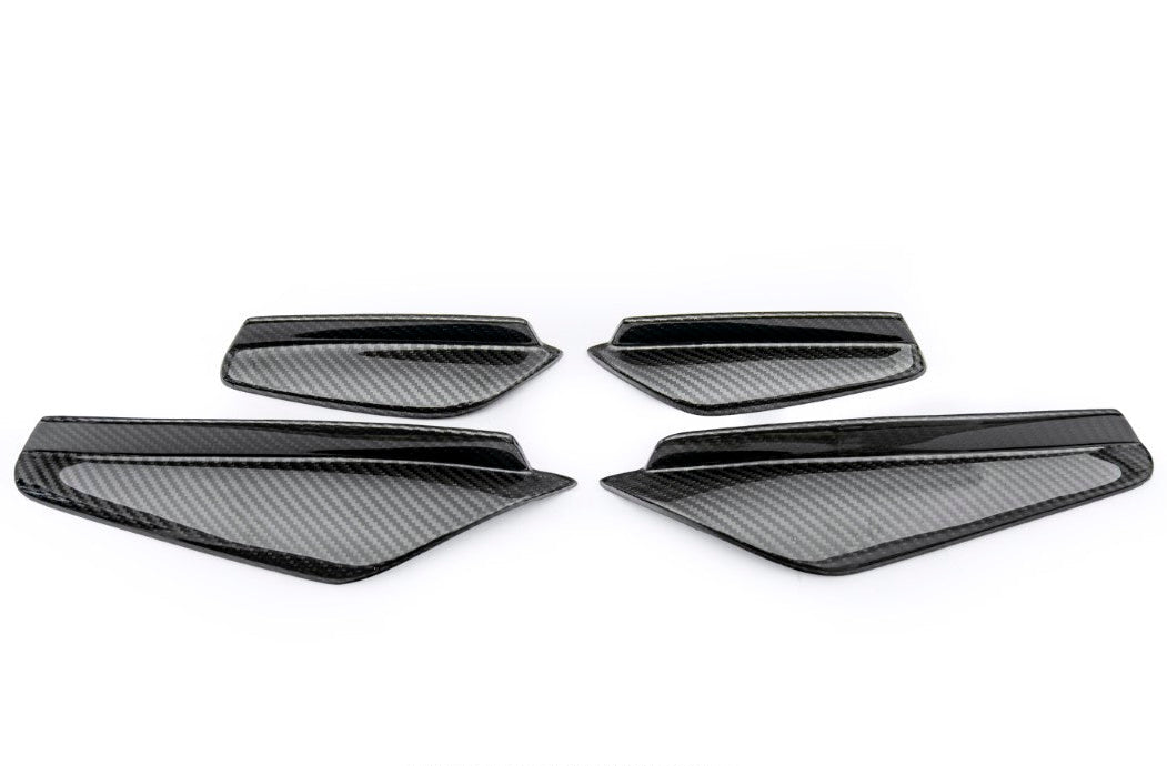 Lotus Emira 3.6 V6 2.0 Four-cylinder 2022-ON with Aftermarket Parts - Front Corner Canards Dry Pre-preg Carbon Fiber / FRP