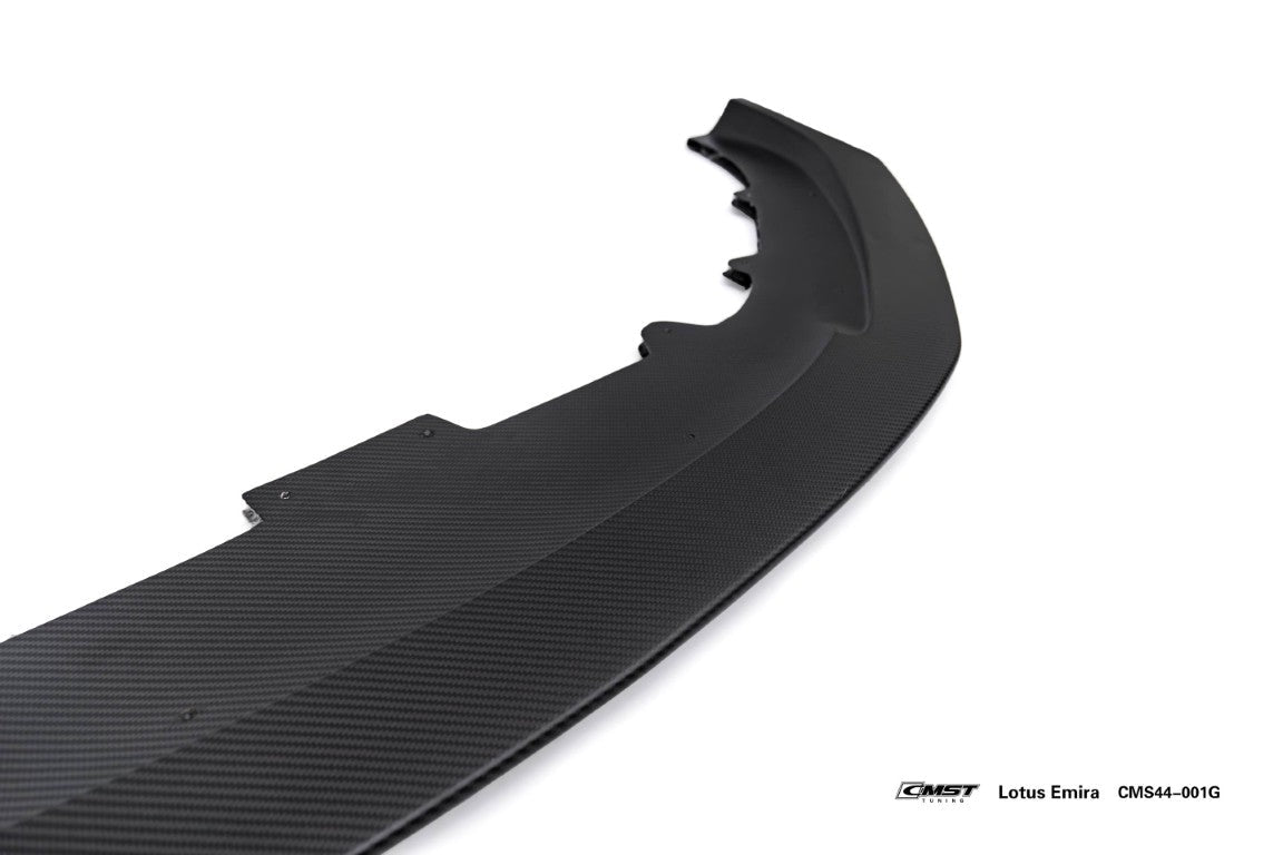 Lotus Emira 3.6 V6 2.0 Four-cylinder 2022-ON with Aftermarket Parts - High Down Force Version Front Lip Dry Pre-preg Carbon Fiber / FRP