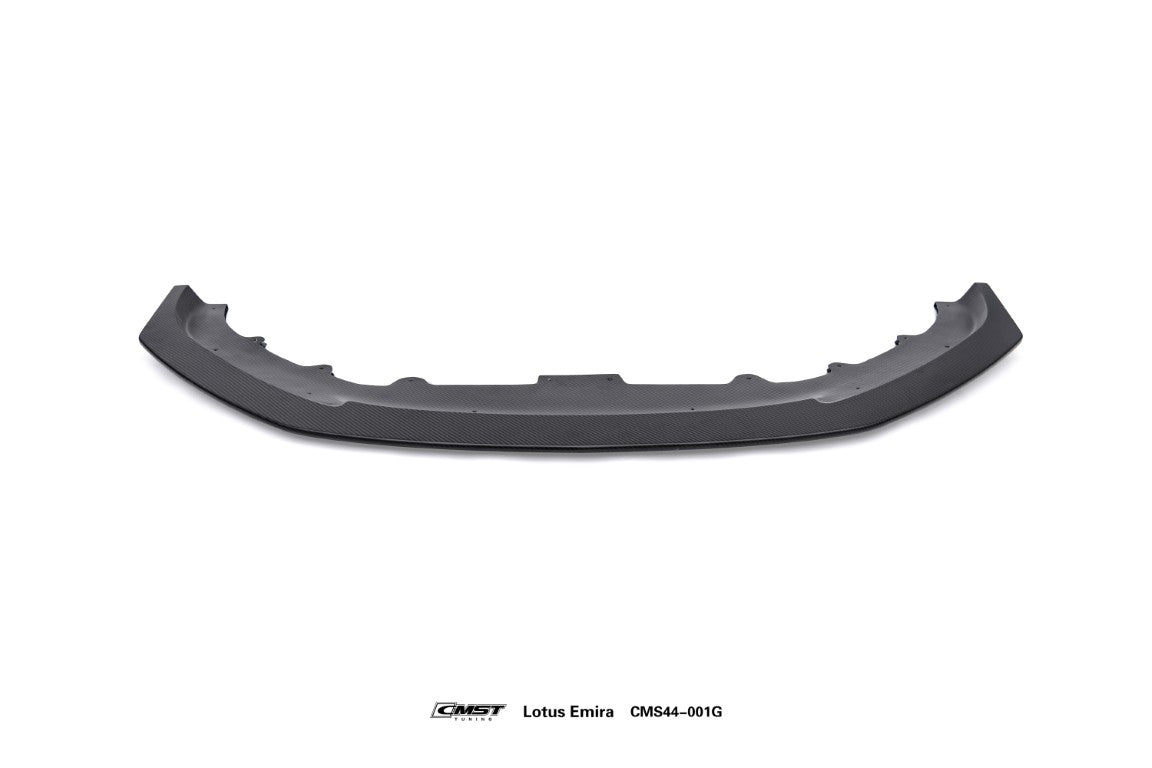 Lotus Emira 3.6 V6 2.0 Four-cylinder 2022-ON with Aftermarket Parts - High Down Force Version Front Lip Dry Pre-preg Carbon Fiber / FRP