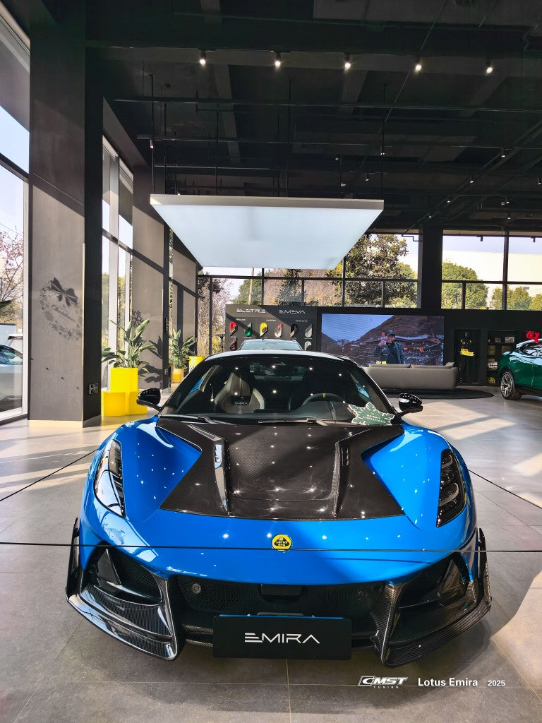 Lotus Emira 3.6 V6 2.0 Four-cylinder 2022-ON with Aftermarket Parts - Hood Dry Pre-preg Carbon Fiber / FRP