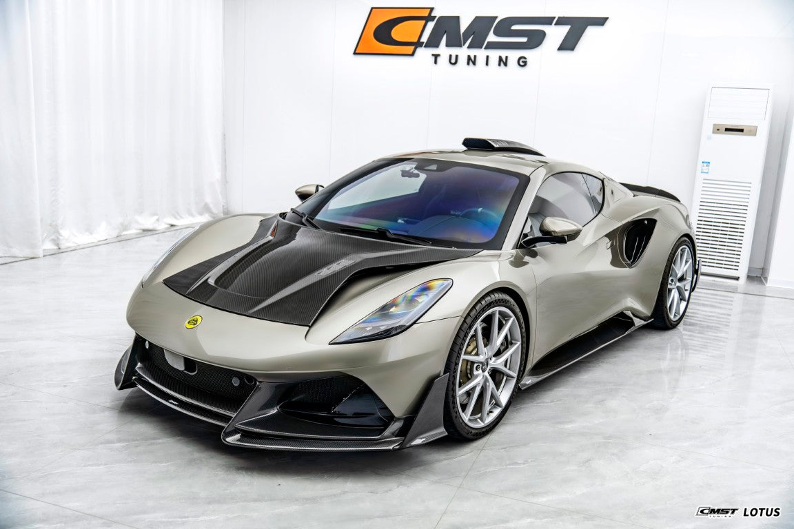 Lotus Emira 3.6 V6 2.0 Four-cylinder 2022-ON with Aftermarket Parts - Hood Dry Pre-preg Carbon Fiber / FRP