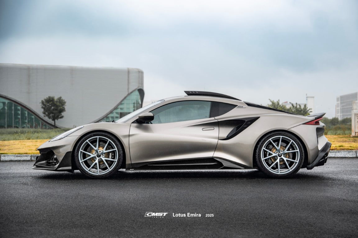 Lotus Emira 3.6 V6 2.0 Four-cylinder 2022-ON with Aftermarket Parts - Side Skirts Dry Pre-preg Carbon Fiber / FRP