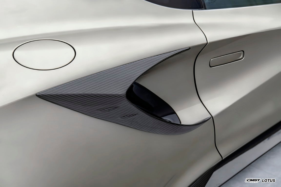 Lotus Emira 3.6 V6 2.0 Four-cylinder 2022-ON with Aftermarket Parts - Side Vents Dry Pre-preg Carbon Fiber / FRP