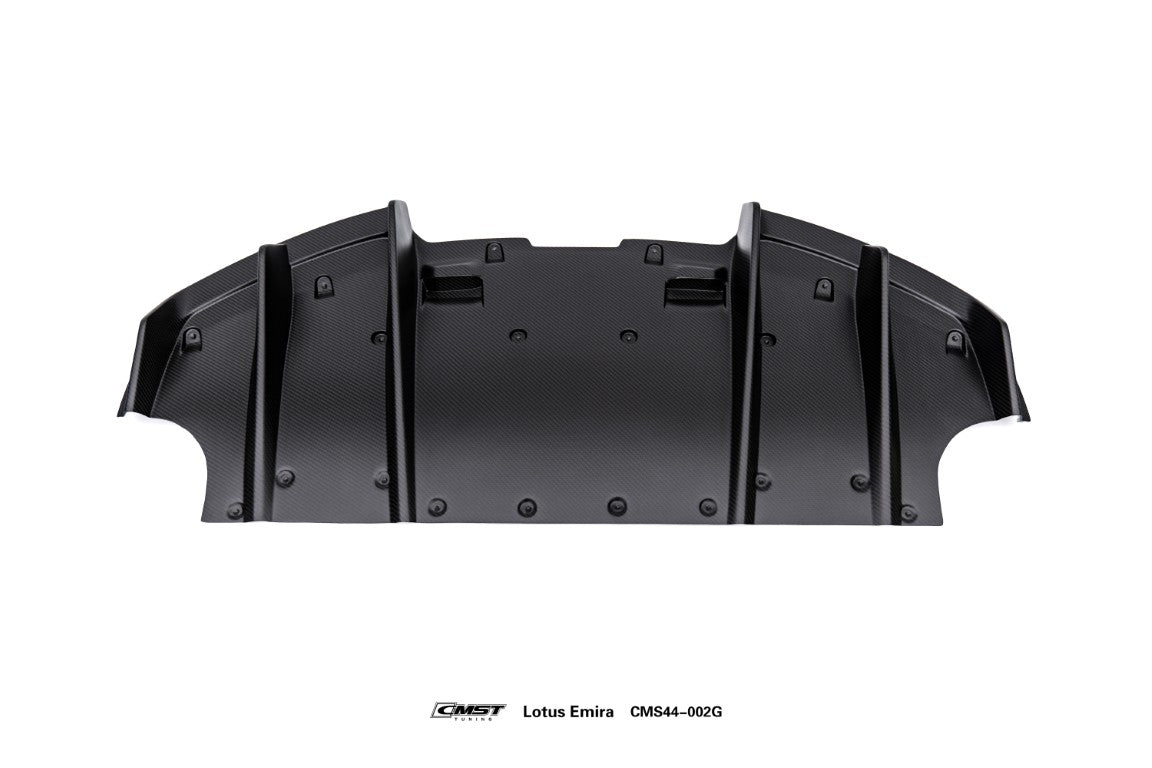 Lotus Emira 3.6 V6 2.0 Four-cylinder 2022-ON with Aftermarket Parts - V1 Rear Diffuser Dry Pre-preg Carbon Fiber / FRP