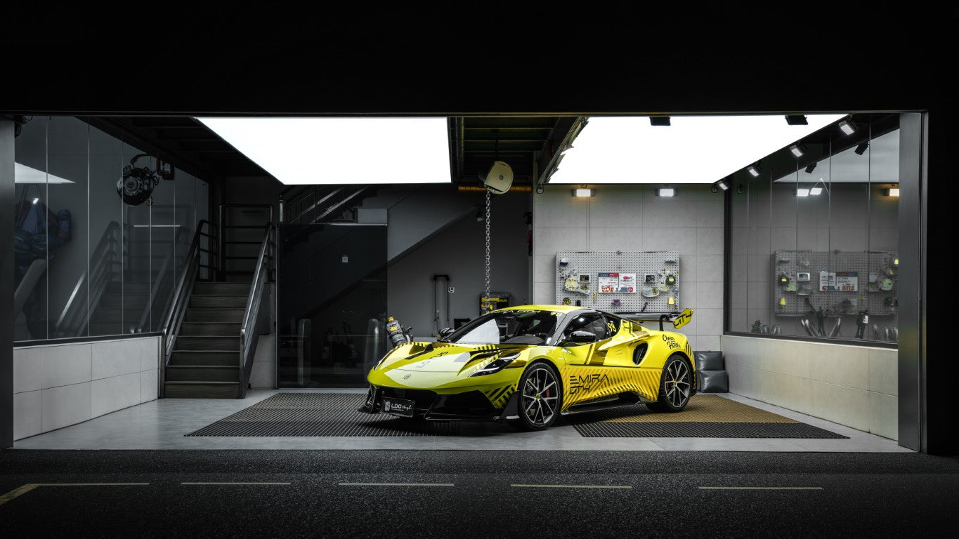 Lotus Emira 3.6 V6 2.0 Four-cylinder 2022-ON with Aftermarket Parts - V2 Front Lip Dry Pre-preg Carbon Fiber / FRP