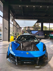 Lotus Emira 3.6 V6 2.0 Four-cylinder 2022-ON with Aftermarket Parts - V2 Front Lip Dry Pre-preg Carbon Fiber / FRP