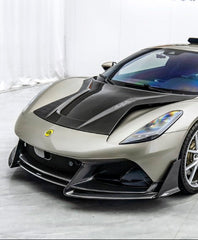 Lotus Emira 3.6 V6 2.0 Four-cylinder 2022-ON with Aftermarket Parts - V2 Front Lip Dry Pre-preg Carbon Fiber / FRP