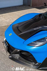 Lotus Emira 3.6 V6 2.0 Four-cylinder 2022-ON with Aftermarket Parts - V2 Front Lip Dry Pre-preg Carbon Fiber / FRP