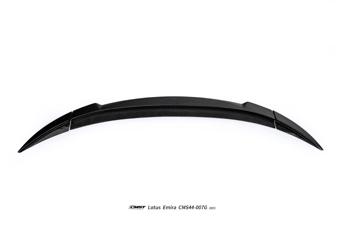 Lotus Emira 3.6 V6 2.0 Four-cylinder 2022-ON with Aftermarket Parts - V2 Rear Spoiler Dry Pre-preg Carbon Fiber / FRP