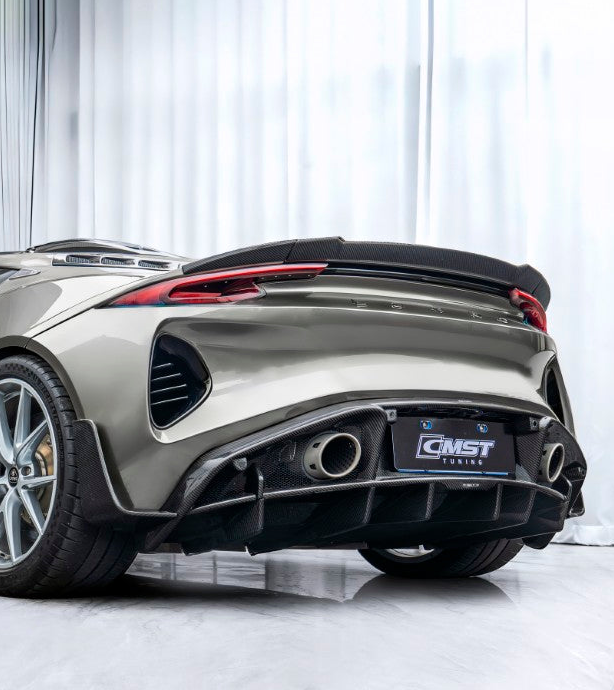 Emira Rear Spoiler Lotus Emira 3.6 V6 2.0 Aftermarket Parts - CMST Tuning Rear Spoiler Dry ...