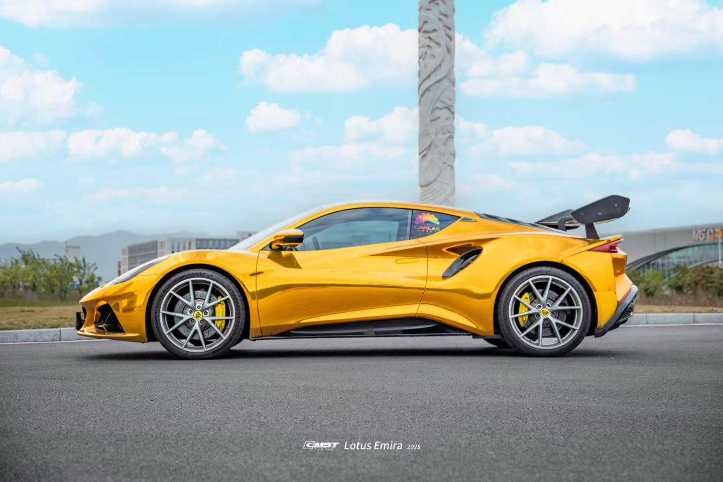 Lotus Emira 3.6 V6 2.0 Four-cylinder 2022-ON with Aftermarket Parts - V3 Rear Spoiler Dry Pre-preg Carbon Fiber / FRP