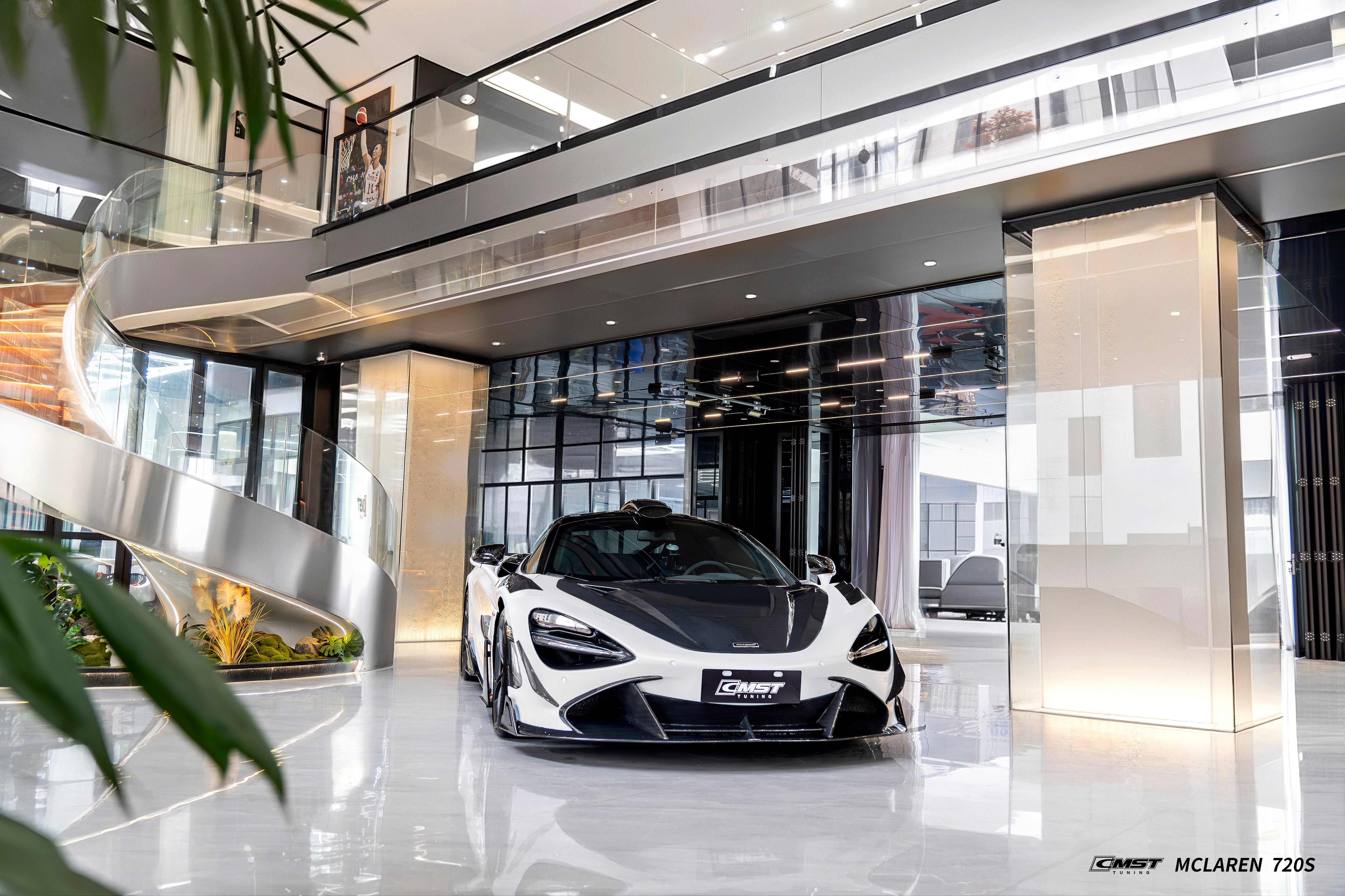 McLaren 720S 2018 2019 2020 2021 2022 2023 & 750S 2024-ON & 765LT 2021 2022 with Aftermarket Parts - V1 Hood Carbon Fiber / FRP from CMST Tuning