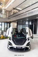 McLaren 720S 2018 2019 2020 2021 2022 2023 & 750S 2024-ON & 765LT 2021 2022 with Aftermarket Parts - V1 Hood Carbon Fiber / FRP from CMST Tuning