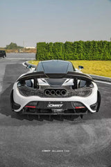 McLaren 720s 2018 2019 2020 2021 2022 2023  with Aftermarket Parts - 765lt Conversion Rear Bumper & Rear Diffuser & Rear Canards Carbon Fiber / FRP from CMST Tuning