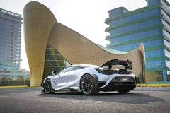 McLaren 720s 2018 2019 2020 2021 2022 2023 & 765LT 2021 2022 & 750s 2024 with Aftermarket Parts - 765lt Conversion Side Skirts Carbon Fiber / FRP from CMST Tuning