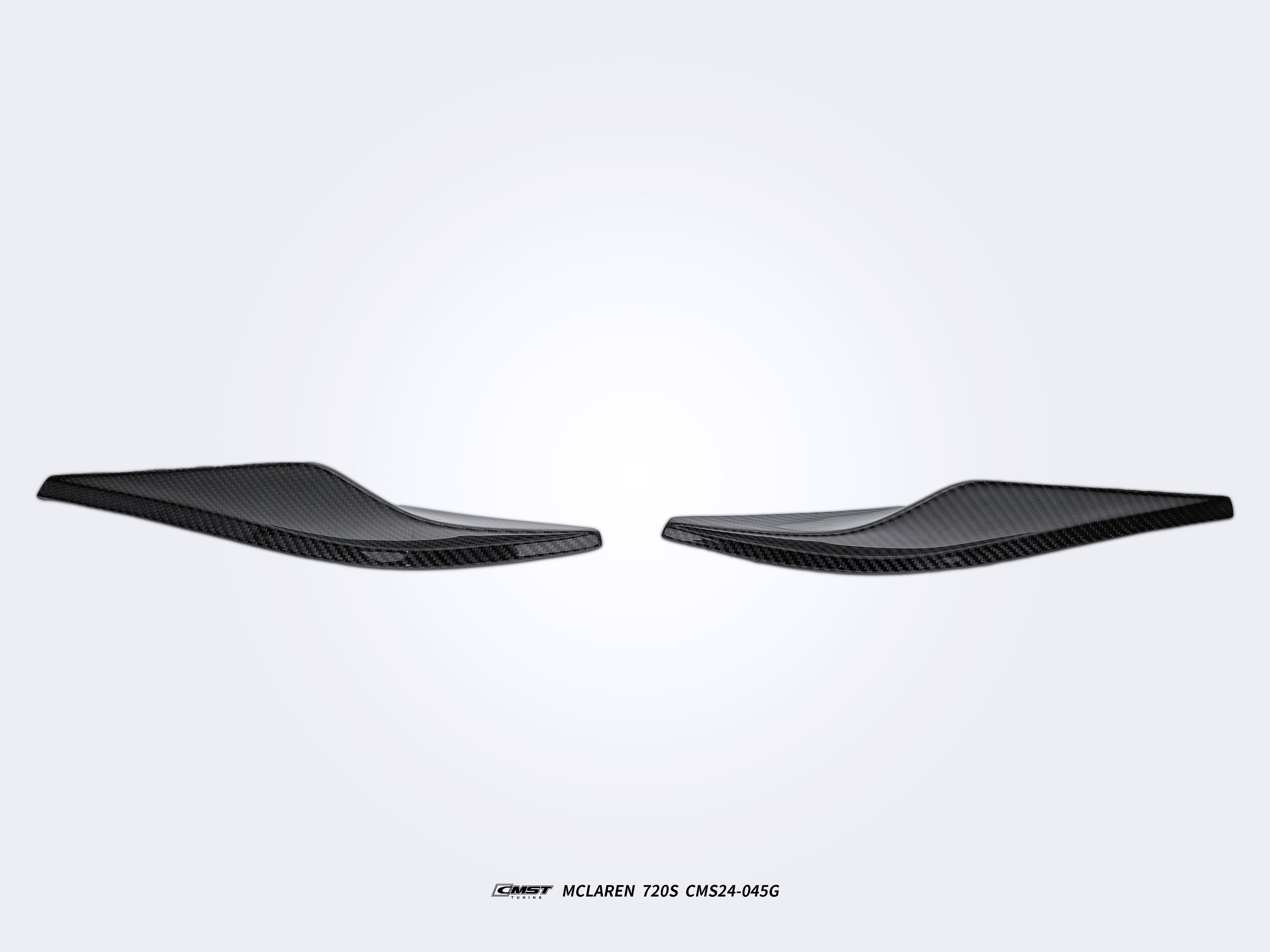 McLaren 720S 2018 2019 2020 2021 2022 2023 with Aftermarket Parts - Front Canards Carbon Fiber / FRP from CMST Tuning