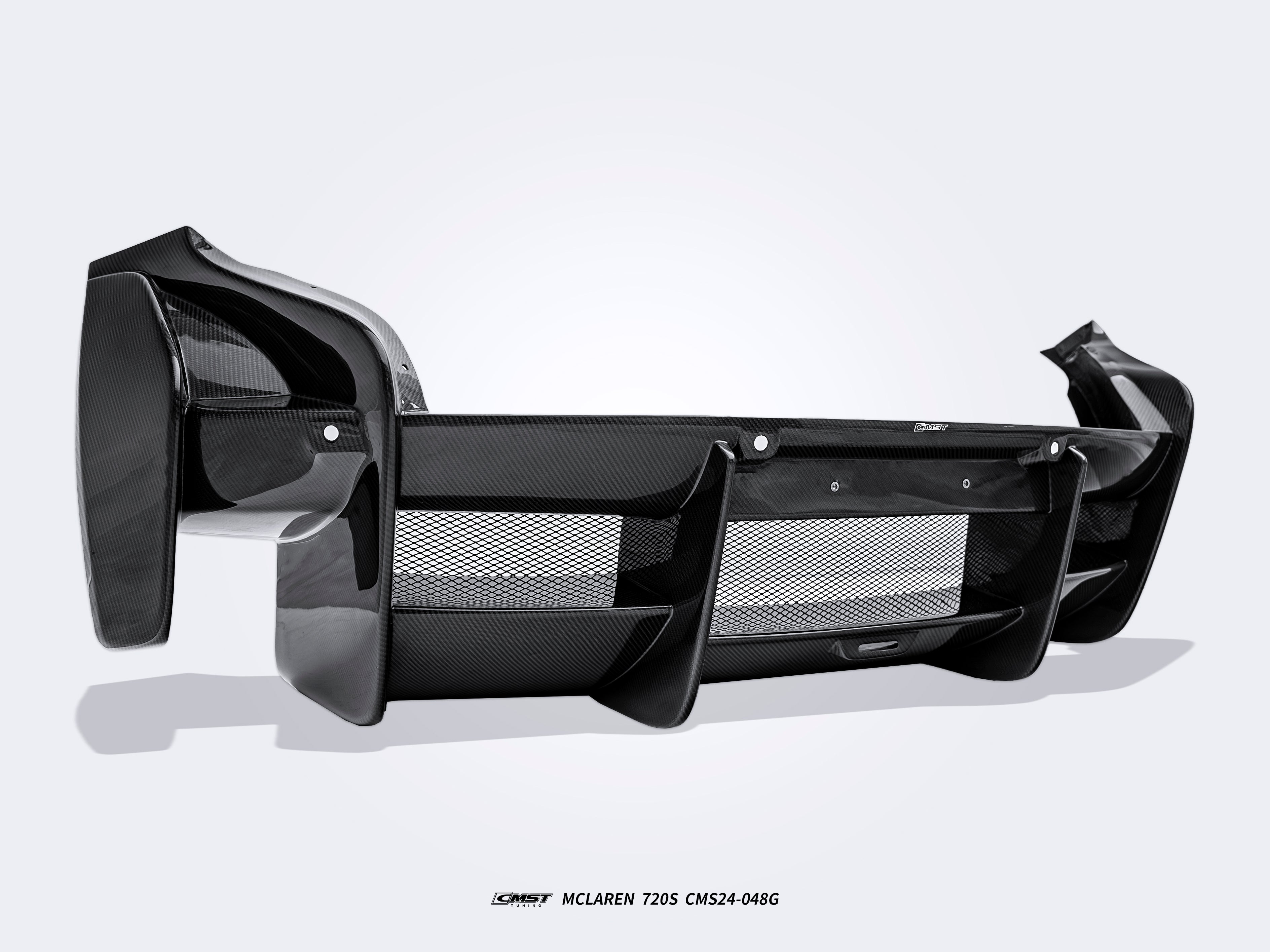 McLaren 720S 2018 2019 2020 2021 2022 2023 with Aftermarket Parts - Rear Bumper & Diffuser Carbon Fiber / FRP from CMST Tuning