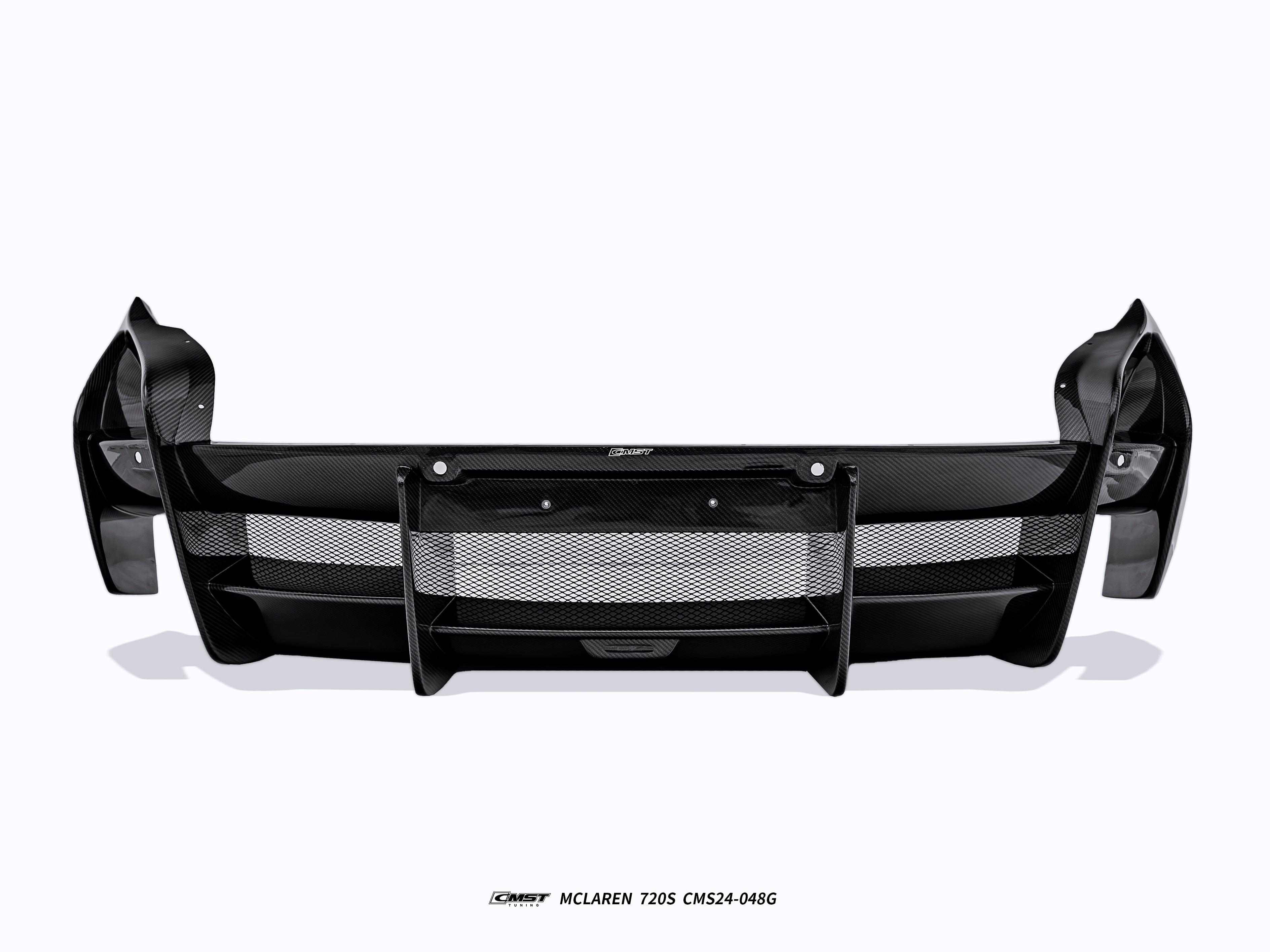McLaren 720S 2018 2019 2020 2021 2022 2023 with Aftermarket Parts - Rear Bumper & Diffuser Carbon Fiber / FRP from CMST Tuning