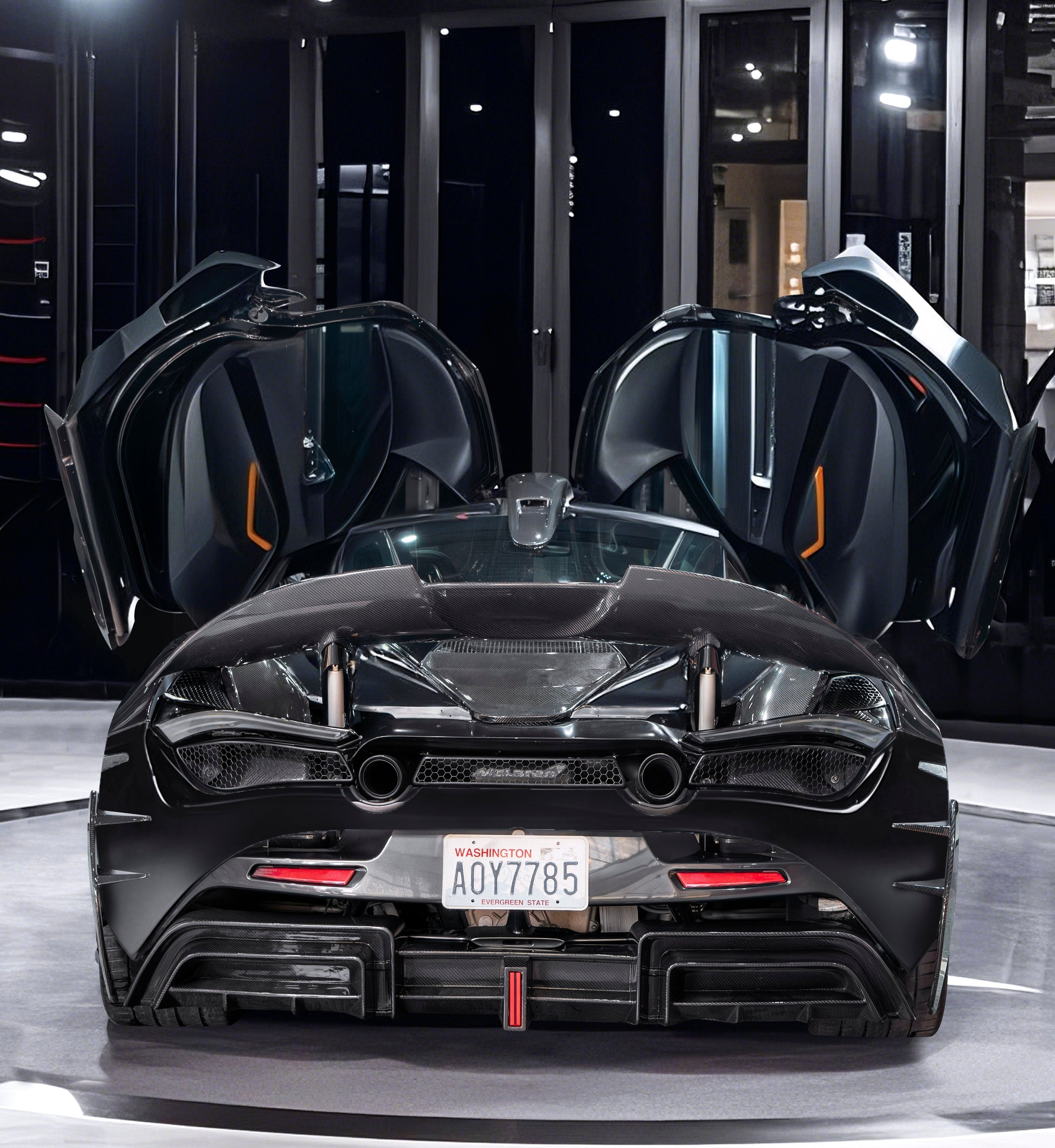 720s Rear McLaren 720S 2018-2023 Aftermarket Parts - CMST Tuning Rear Diffuser ...