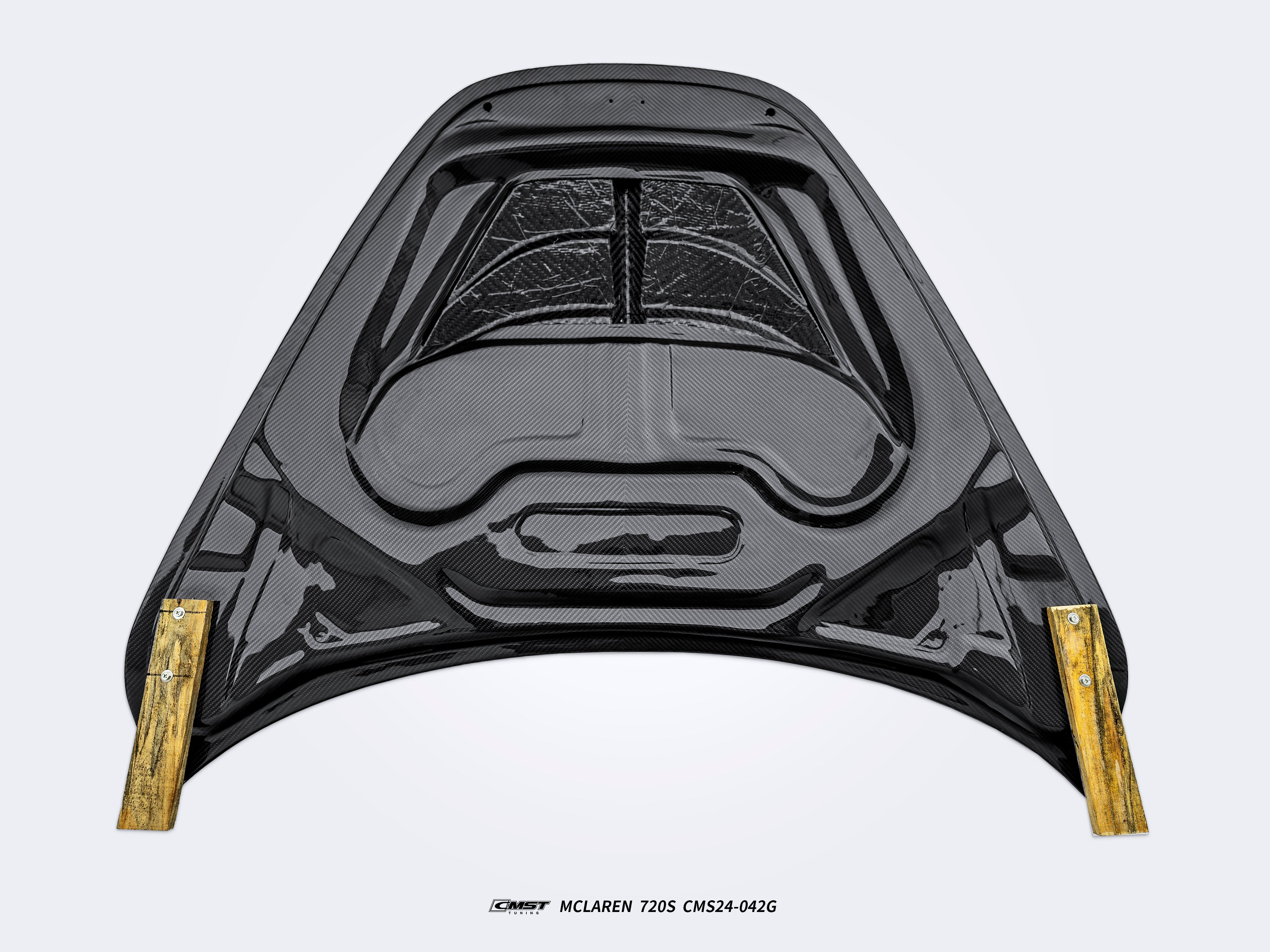 McLaren 720S 2018 2019 2020 2021 2022 2023 & 750S 2024-ON & 765LT 2021 2022 with Aftermarket Parts - Hood Carbon Fiber / FRP from CMST Tuning