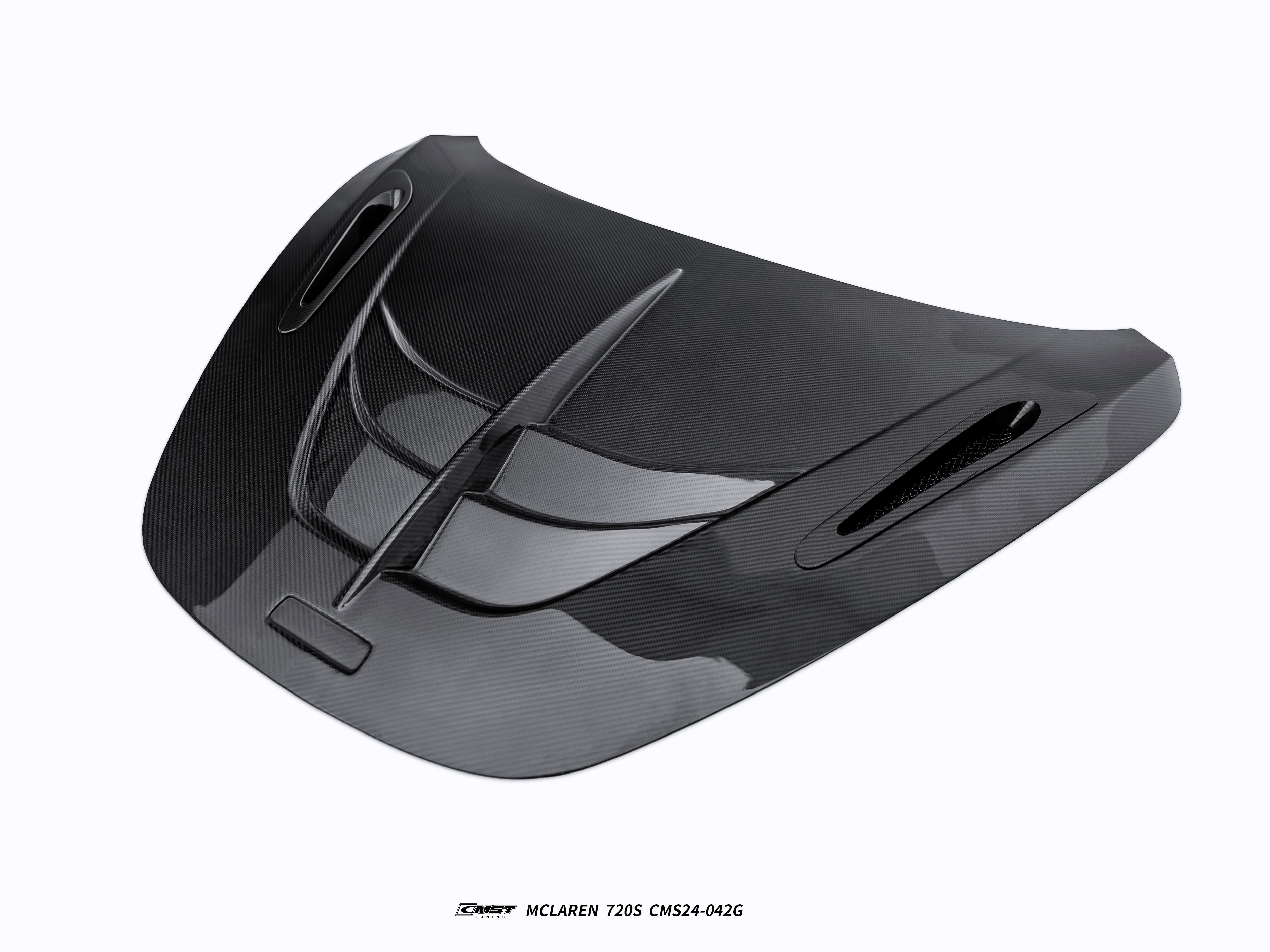 McLaren 720S 2018 2019 2020 2021 2022 2023 & 750S 2024-ON & 765LT 2021 2022 with Aftermarket Parts - Hood Carbon Fiber / FRP from CMST Tuning